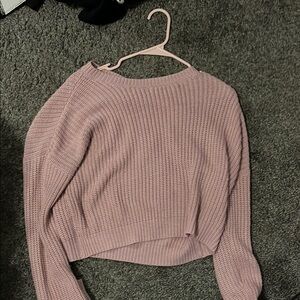 Women's Pink Knit Sweater